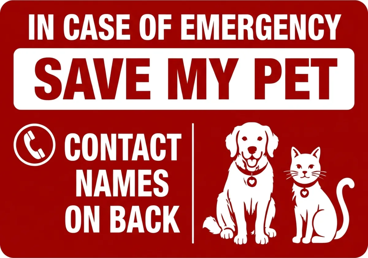 Save My Pet card — front "Save My Pet"