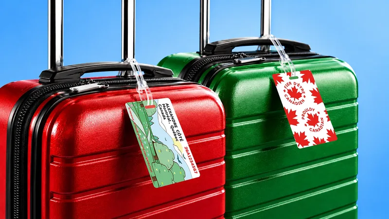 Valises avec étiquettes pour bagage personnalisées