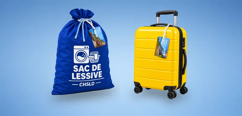 Étiquettes pour bagage