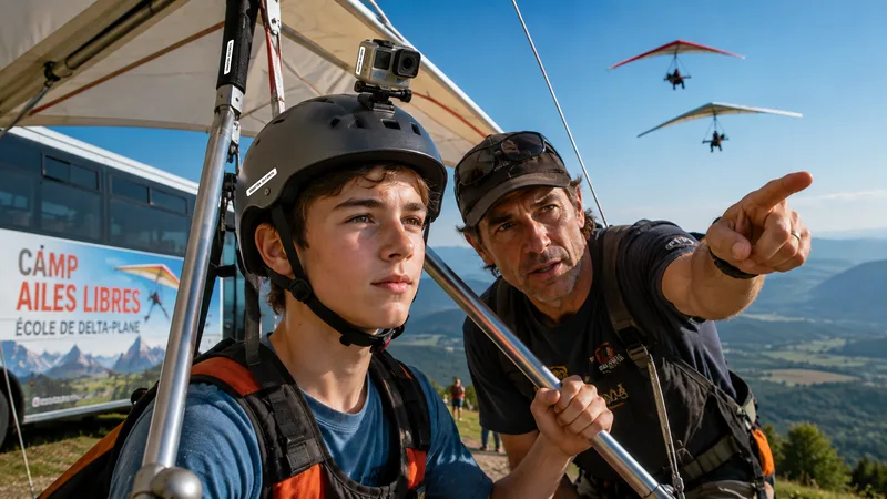 Camp de plein air : équipement identifié