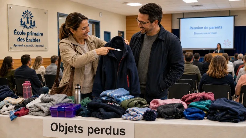 Objets perdus à l'école : retrouver facilement les vêtements identifiés
