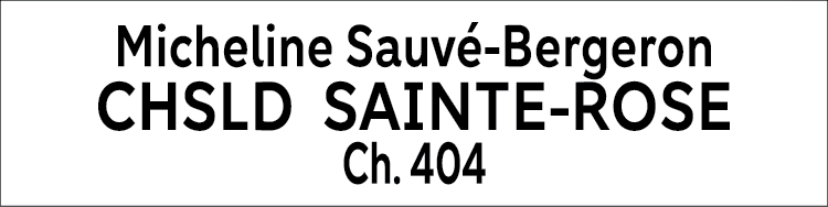 Exemple d'étiquette de vêtement de 3 lignes